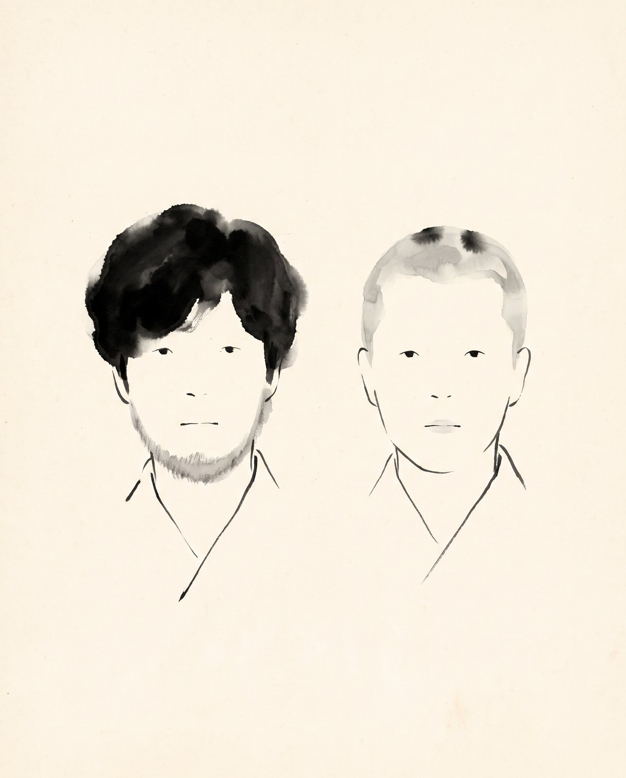 Ink drawing: the two of us